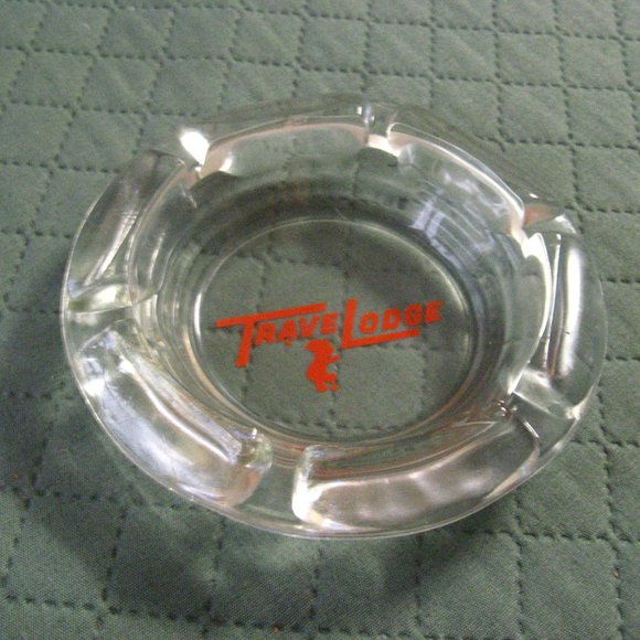 TraveLodge Motel Bear Mascot Logo Vintage Ashtray - Picture 4 of 7